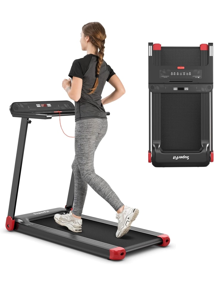 Elektrisches Laufband in Rot