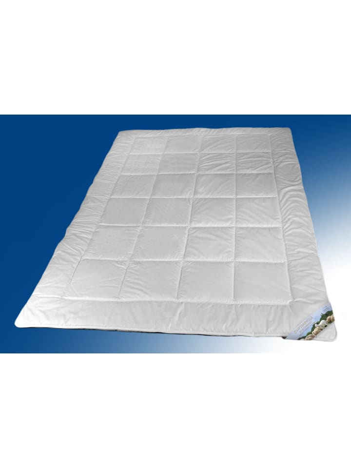 Steppbett Merinoschurwolle 135x200 normal in weiß