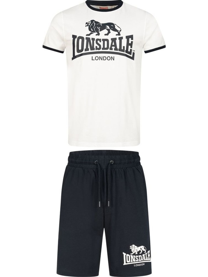 Trainingsanzug "Maist T-Shirt & Shorts Set Normale Passform" in Weiß