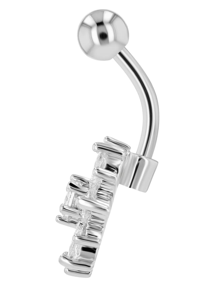 Damen Piercing aus Edelstahl in silber