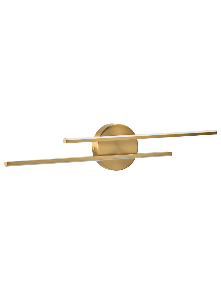 Spiegel- und Bilderleuchte TOUQUES in Gold/Weiß - (W) 60 x (H) 12 x (L) 3 cm