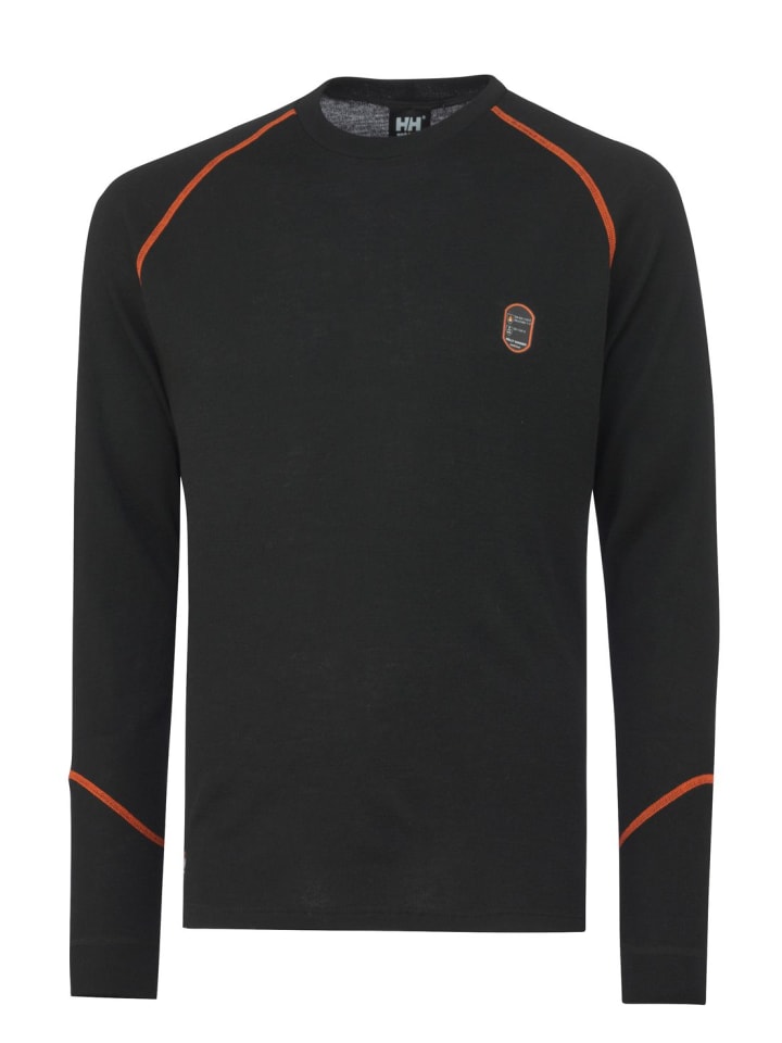T-Shirt "Fakse Ls Crewneck" in Schwarz