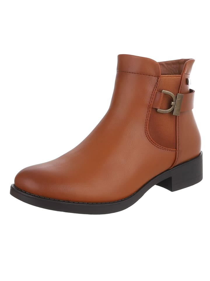 Stiefelette in Camel