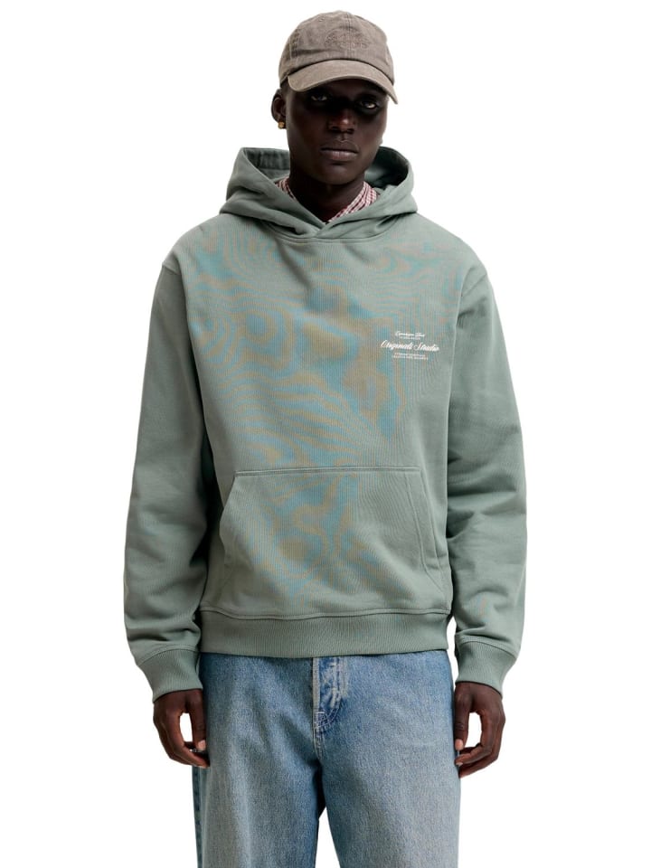 Sweatshirt JORNORREBRO TYPO BACK SWEAT HOOD in Grün
