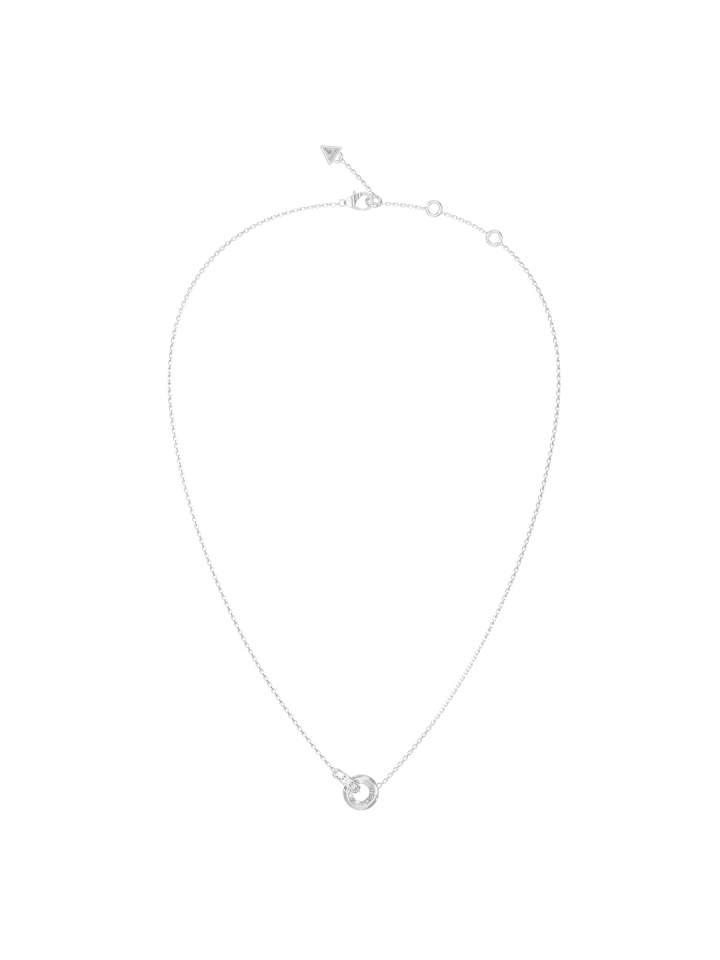 Damen-Halskette Ringe Silberfarben