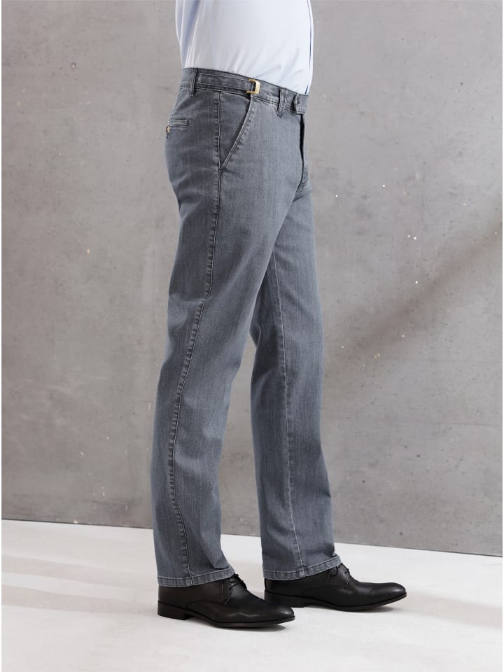 Autofahrer-Jeans in grey-denim
