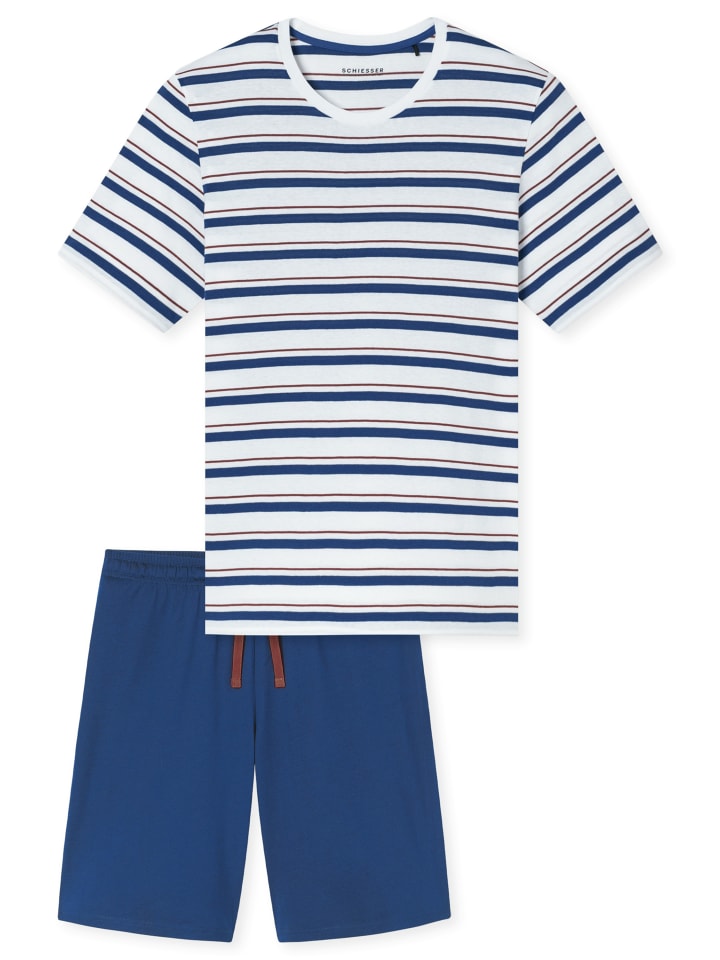 Schlafanzug Casual Nightwear in Blau