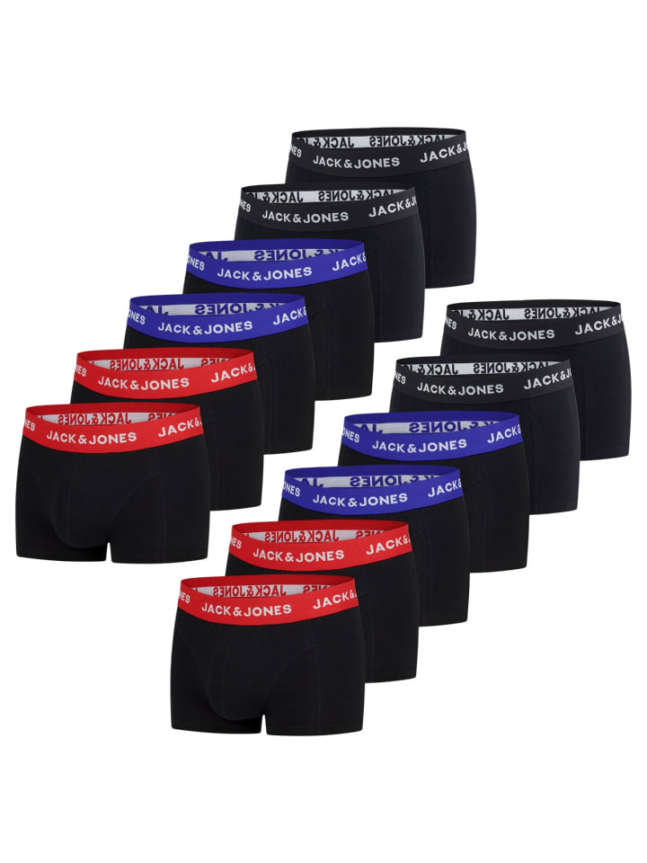 Trunk 12er Pack Basic Trunks regular/straight in Schwarz