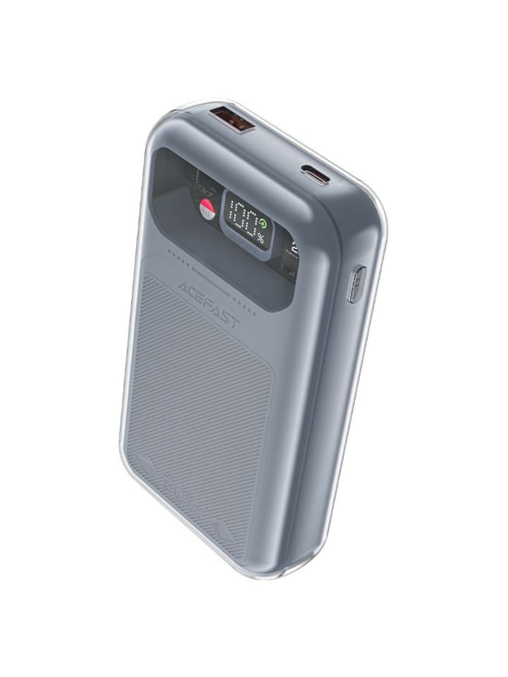 Acefast Powerbank 20000mAh Sparkling Series Schnellladung 30W grau in grau