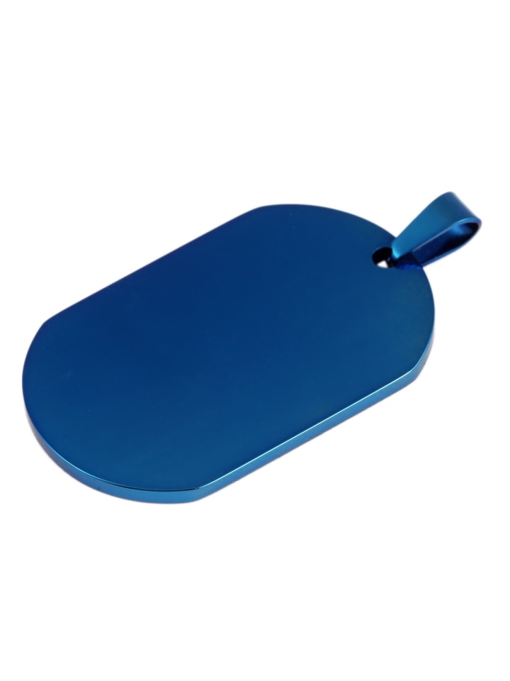 Unisex Anhänger aus Edelstahl in blau