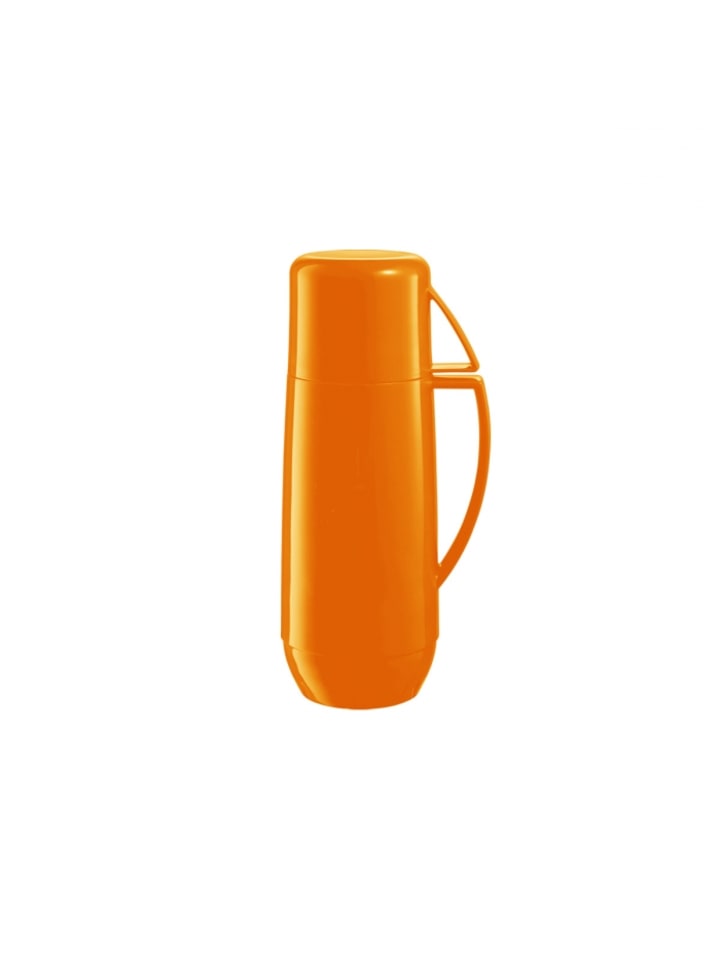 Isolierflasche mit Tasse FAMILY COLORI 0,3 l in orange