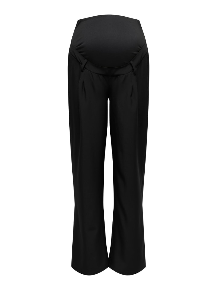 Hose mit weitem Beinschnitt in Black