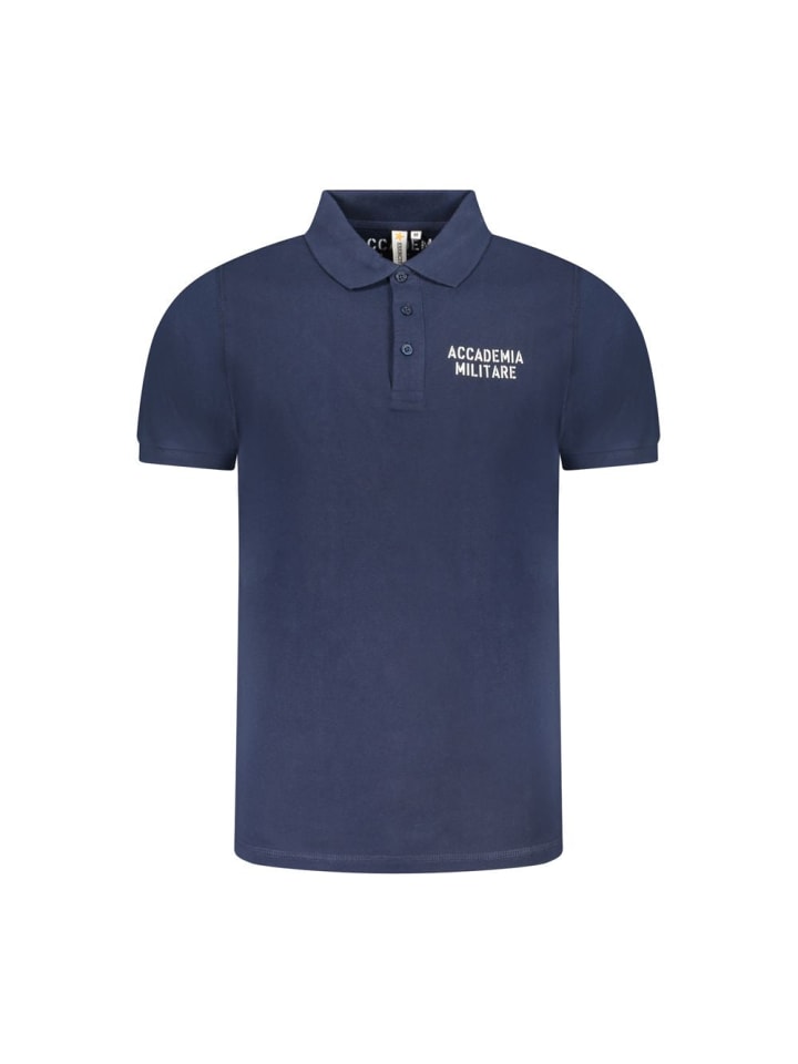 Blau Baumwolle Herren Polo