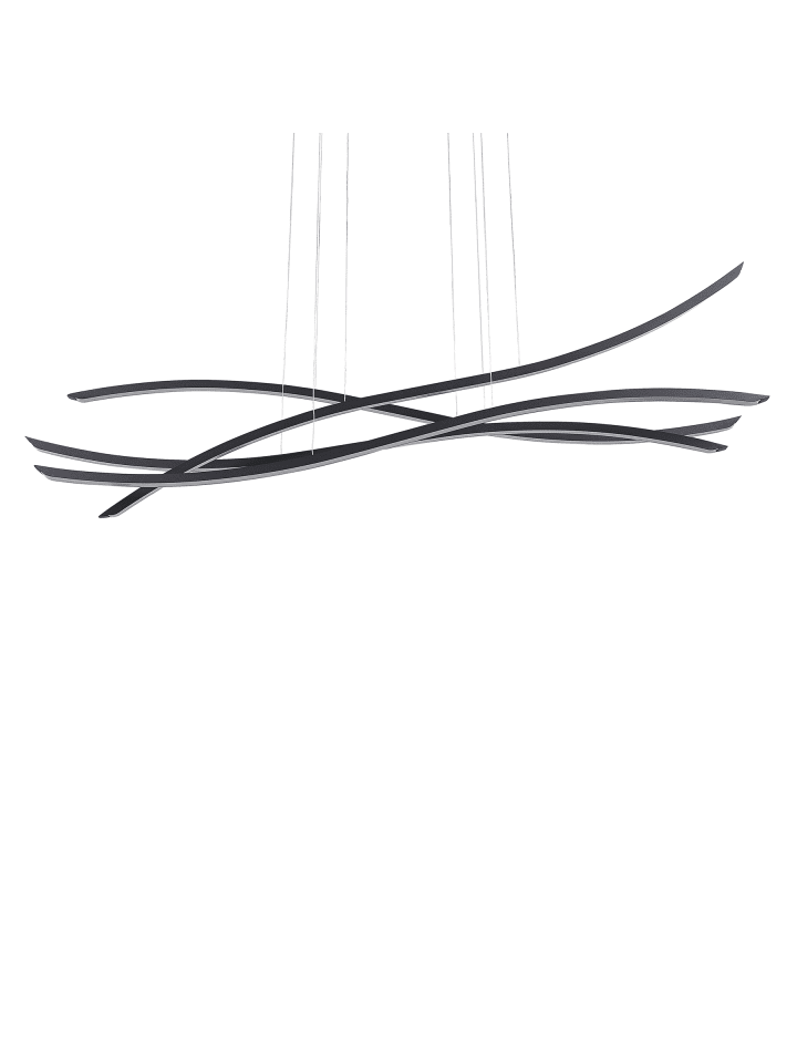 Pendelleuchten CALAO in Schwarz - (W) 160 x (H) 160 x (L) 17 cm