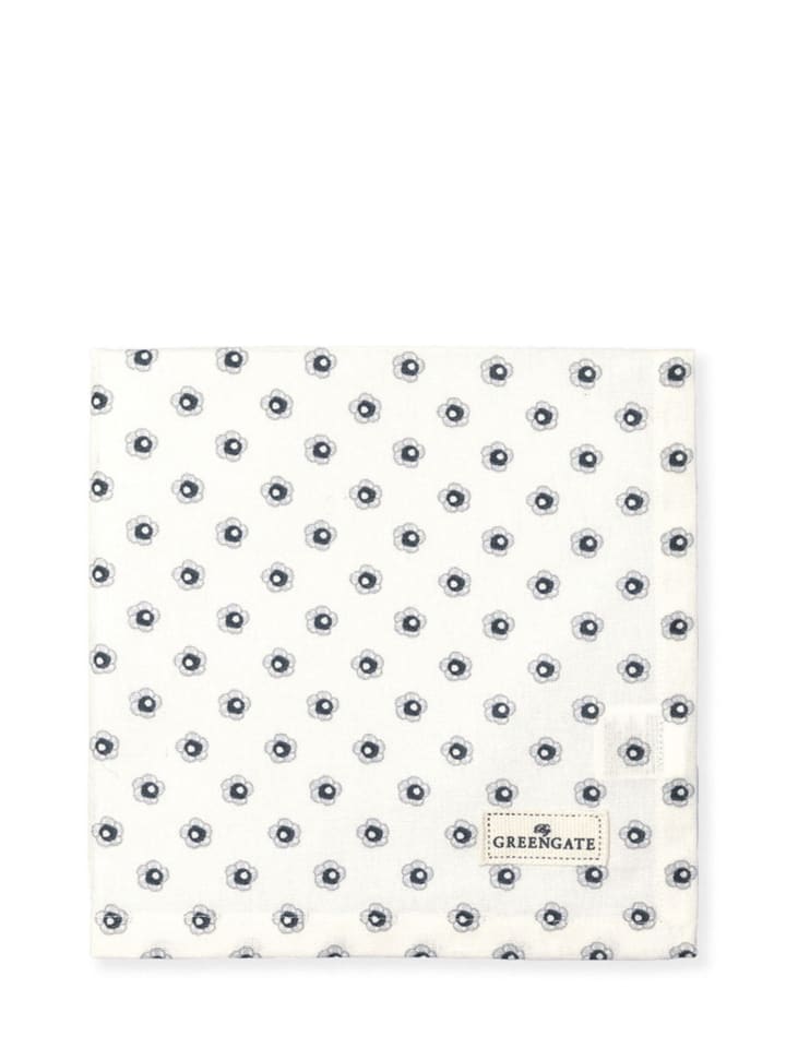 Stoffserviette Malia White in weiss