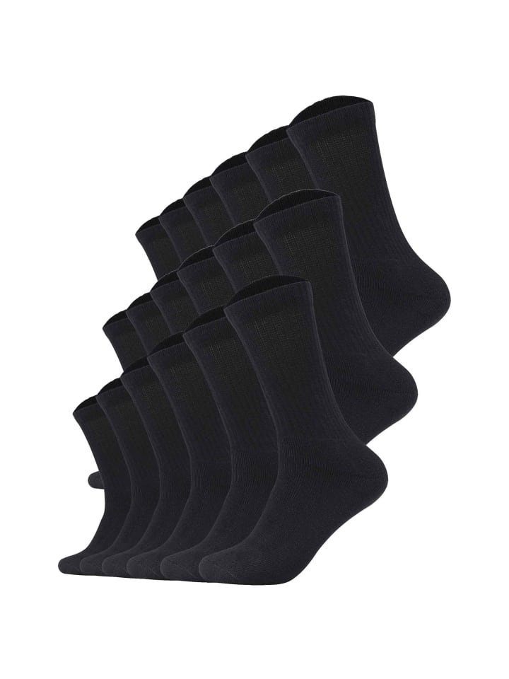 Socken 18er Pack in Schwarz