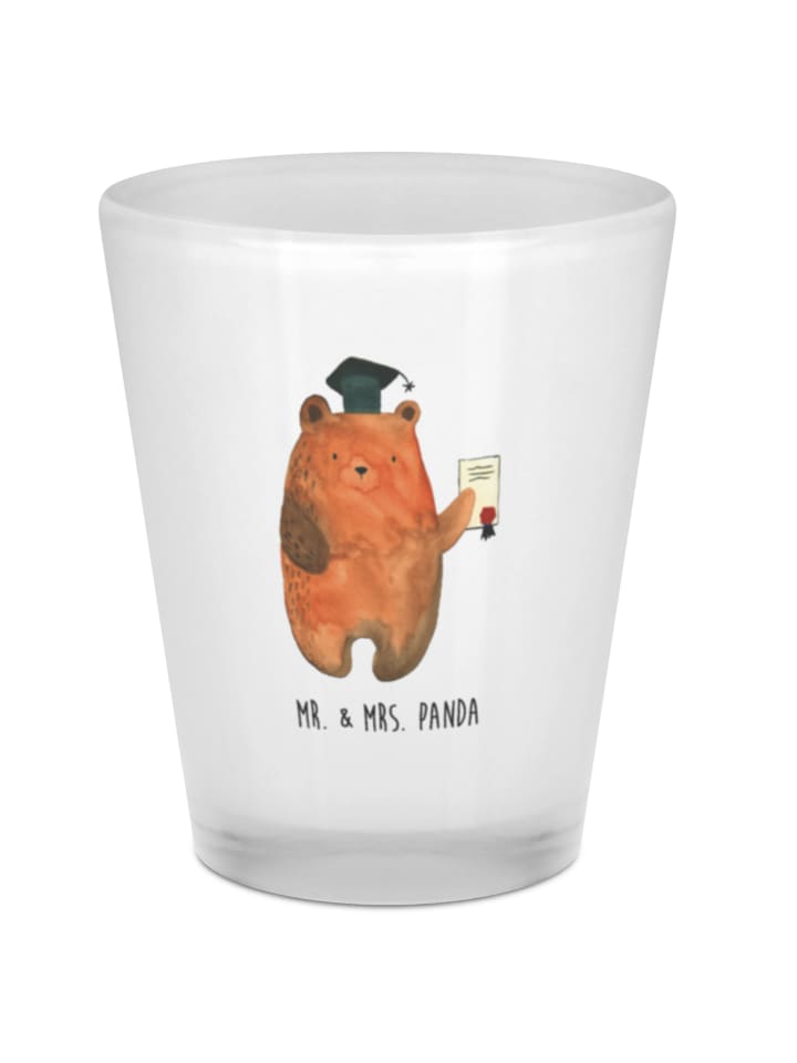 Schnapsglas Bär Prüfung ohne Spruch in Transparent