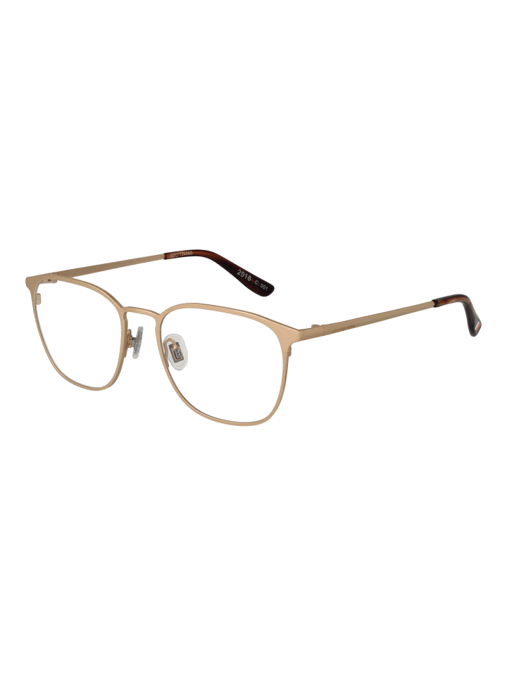 Unisex Optische Fassungen Quadrat Gold