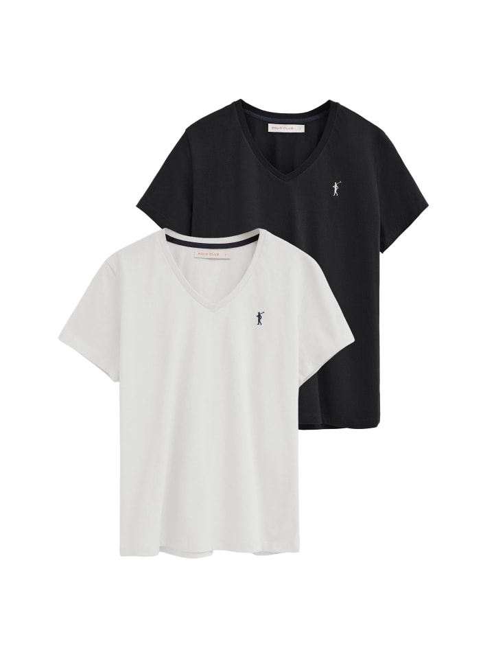 2 tlg. Set: T-Shirt PACK 2 - RIGBY GO TSHIRT V W VO [B-W] in weiß-schwarz