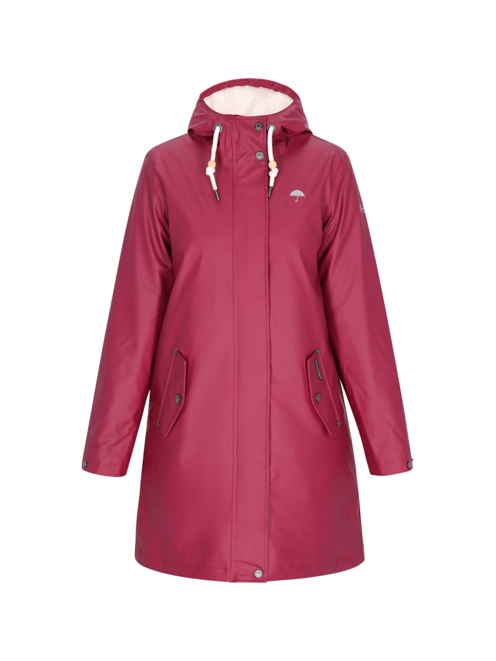 Women Coat in wine red