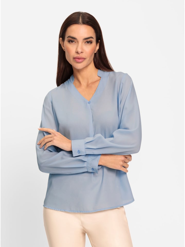 Bluse in hellblau