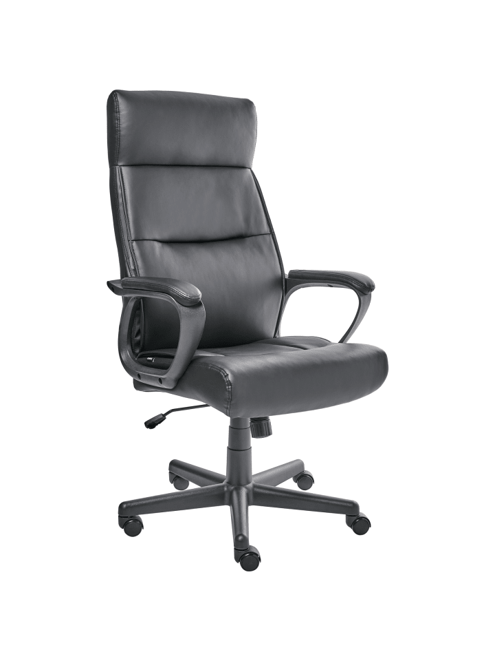 Chefsessel GURU in Schwarz - (W) 65 x (H) 114 x (L) 73 cm