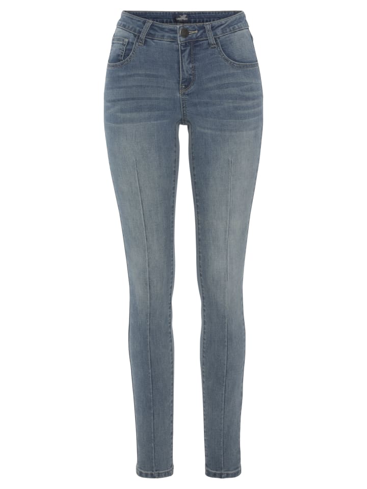 Skinny-fit-Jeans in blue used