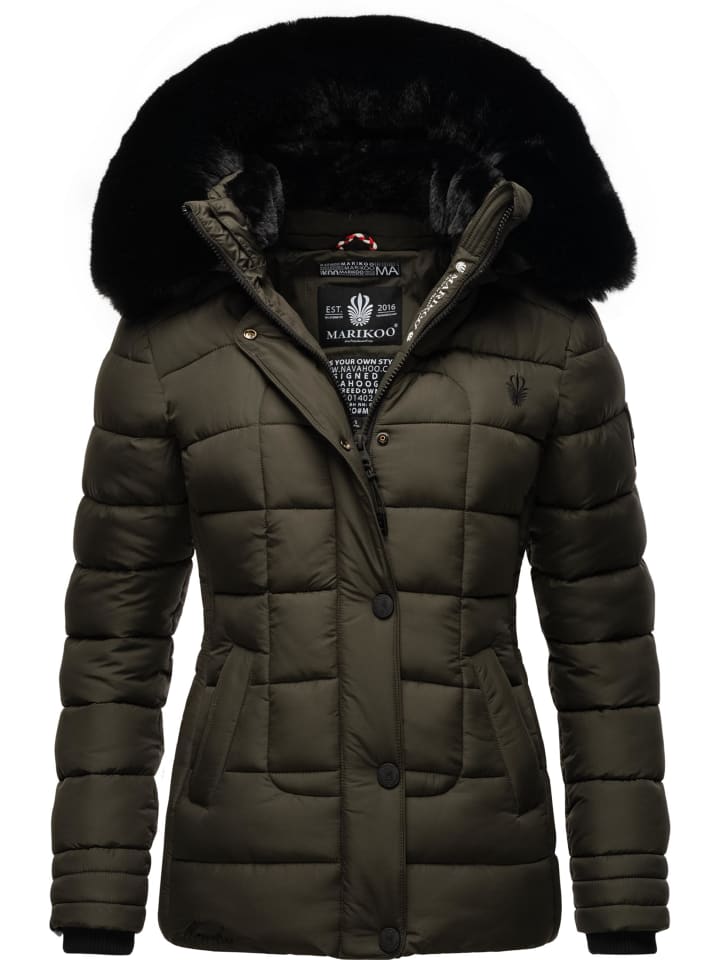 Winterjacke Qesraa in Anthracite