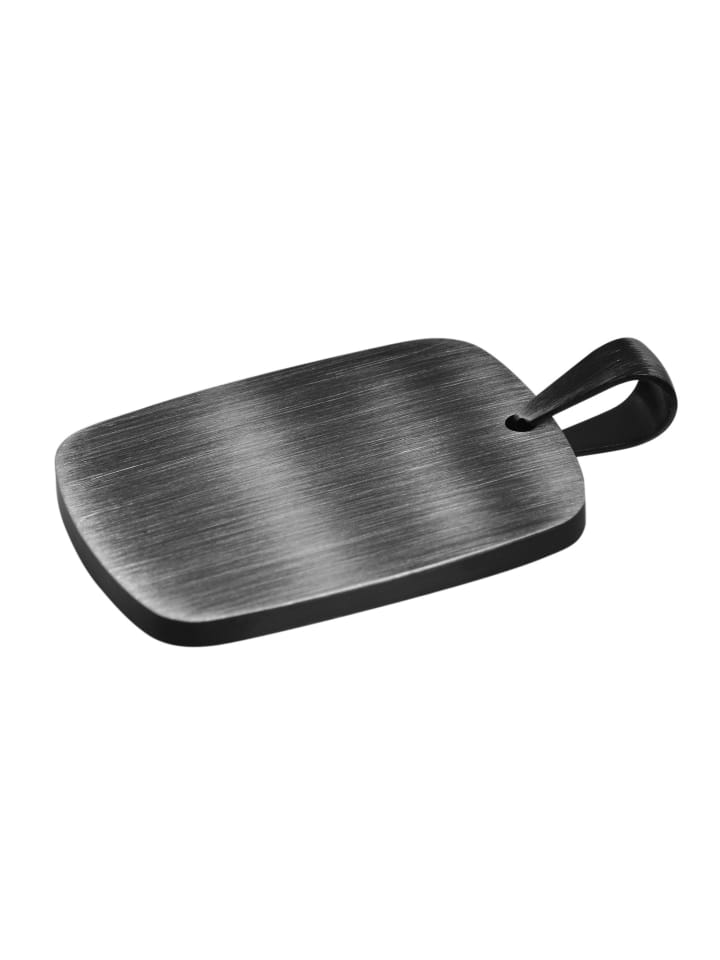 Unisex Anhänger aus Edelstahl in schwarz
