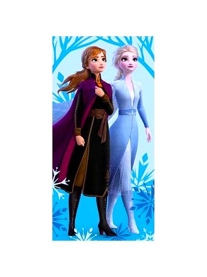 Strand-/Badetuch Disney Frozen Elsa & Anna - (L) 140 cm x (B) 70 cm in Bunt
