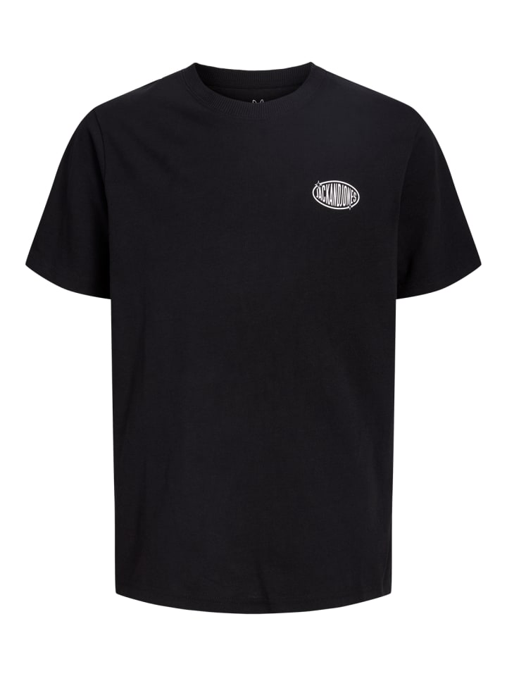 T-Shirt Rundhals Kurzarm Backprint Jjlegacy in black
