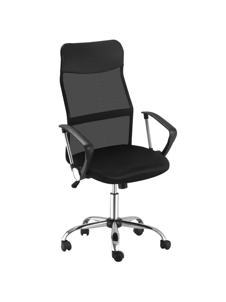 Bürostuhl in Schwarz 63L x 65B x 119H cm