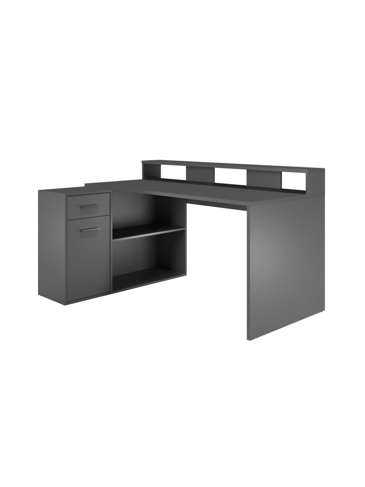 GamerBüro Gamer Anthrazit 160 x 115 cm