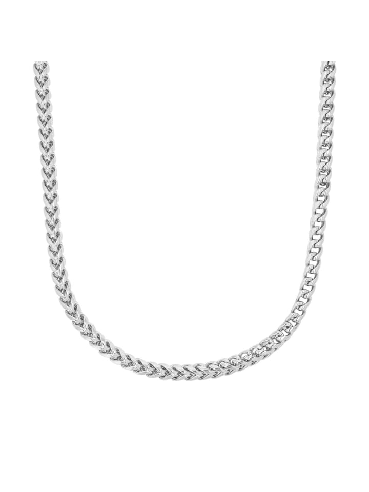Halskette Edelstahl in silber
