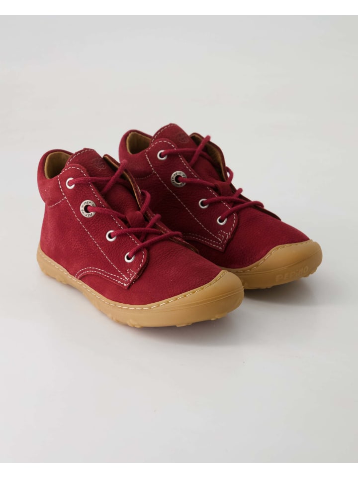Schnürstiefel in Rot