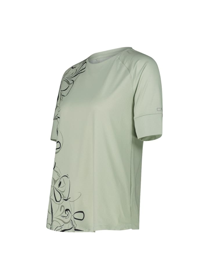 Rundhalsshirt in pistacchio