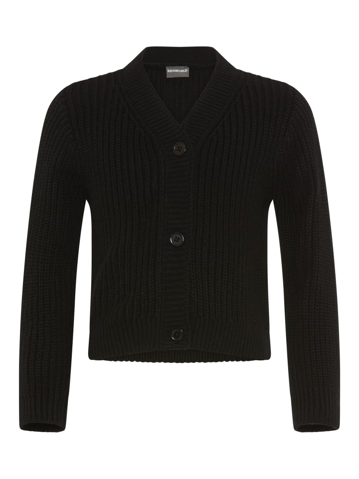 Strickjacke in schwarz