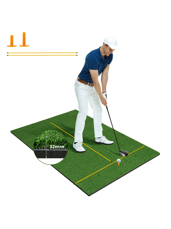 Golf Übungsmatte 152x92cm 32mm in Grün