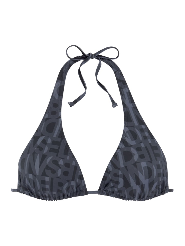 Triangel-Bikini-Top in schwarz
