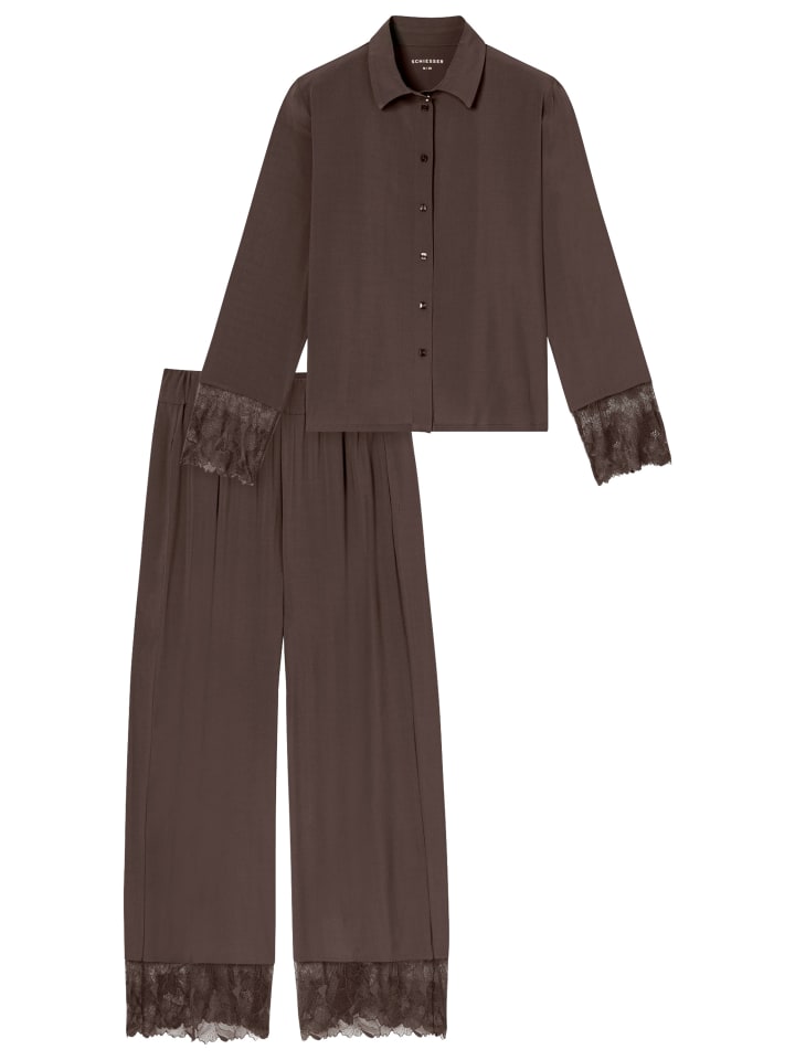 Pyjama Modern Lace in Deep brown