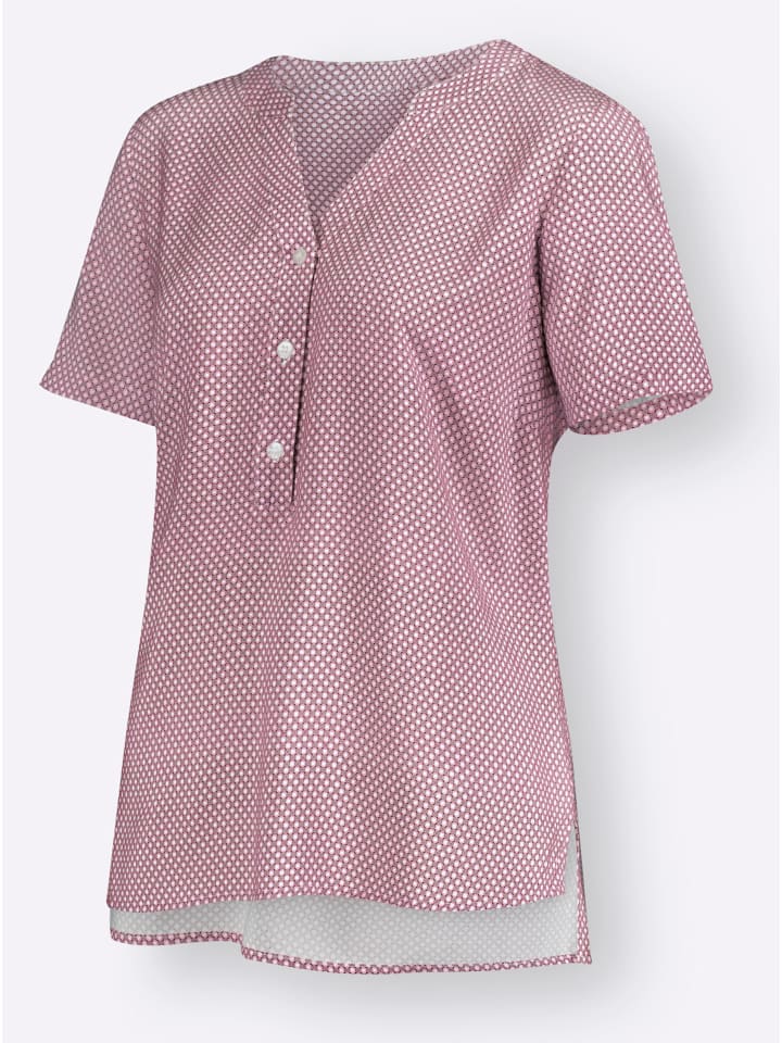 Bluse in hortensie-beere-bedruckt