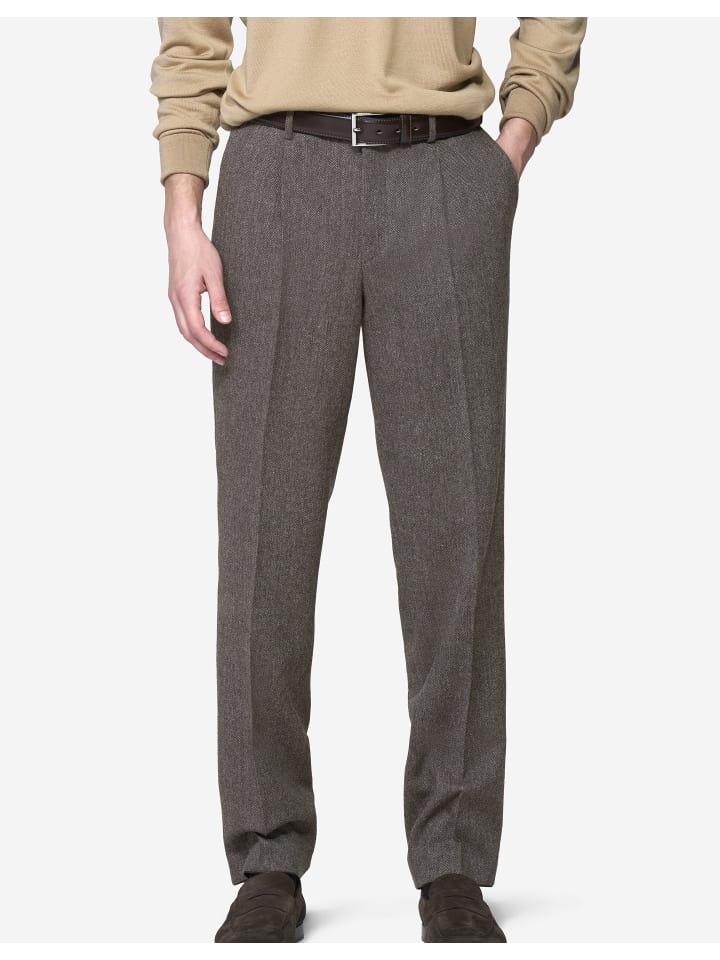 Chinohose Milano 2-8814 in Stein