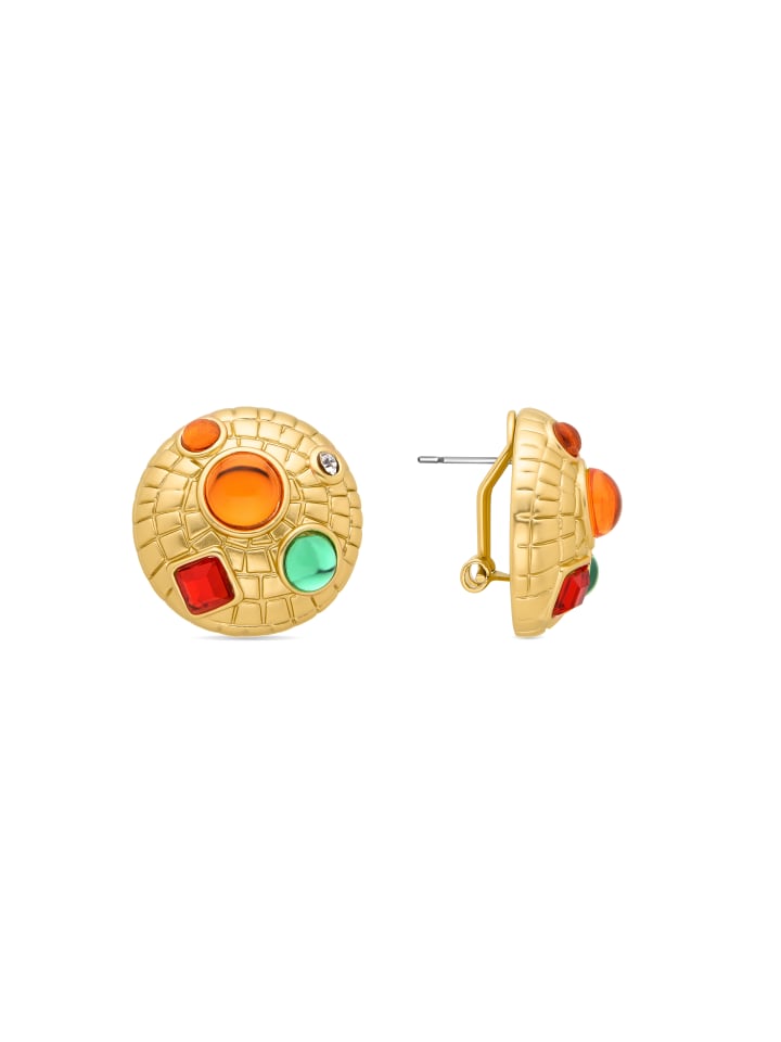 Ohrringe Shurax mit 18 Karat Gelbgold-Finish – SHURAX