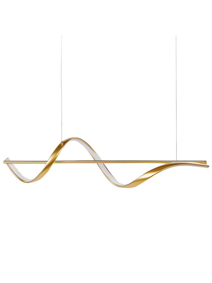 Pendelleuchten KHUTTI in Gold - (W) 90 x (H) 100 x (L) 16 cm