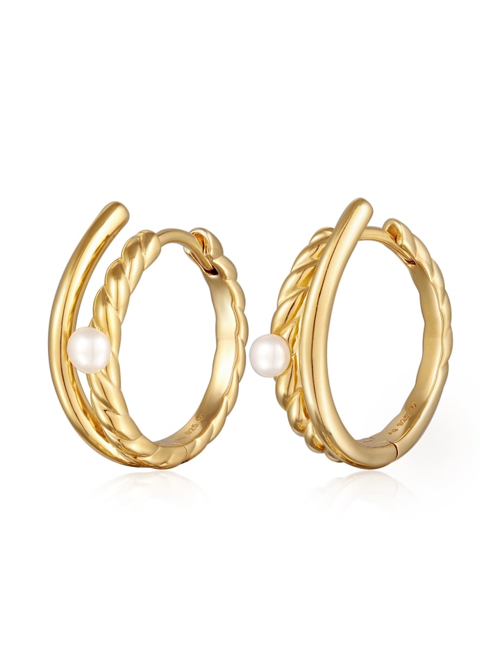 Ohrringe 925 Sterling Silber in Gold