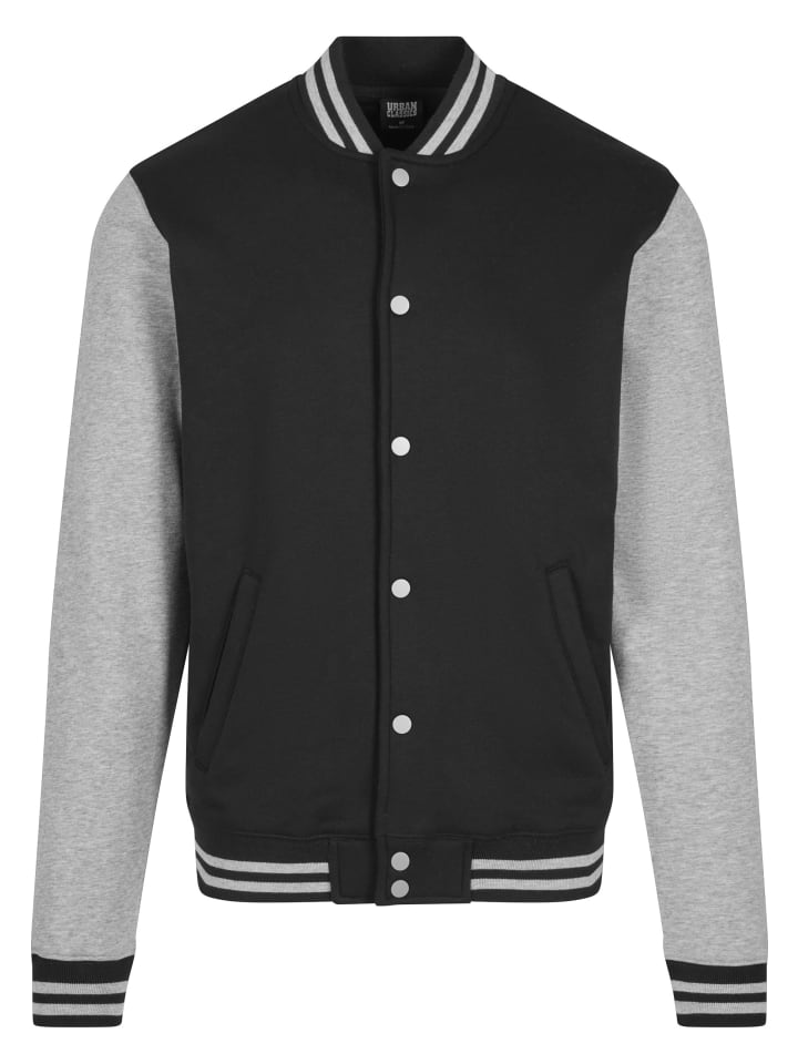 College Jacket in blk/gry