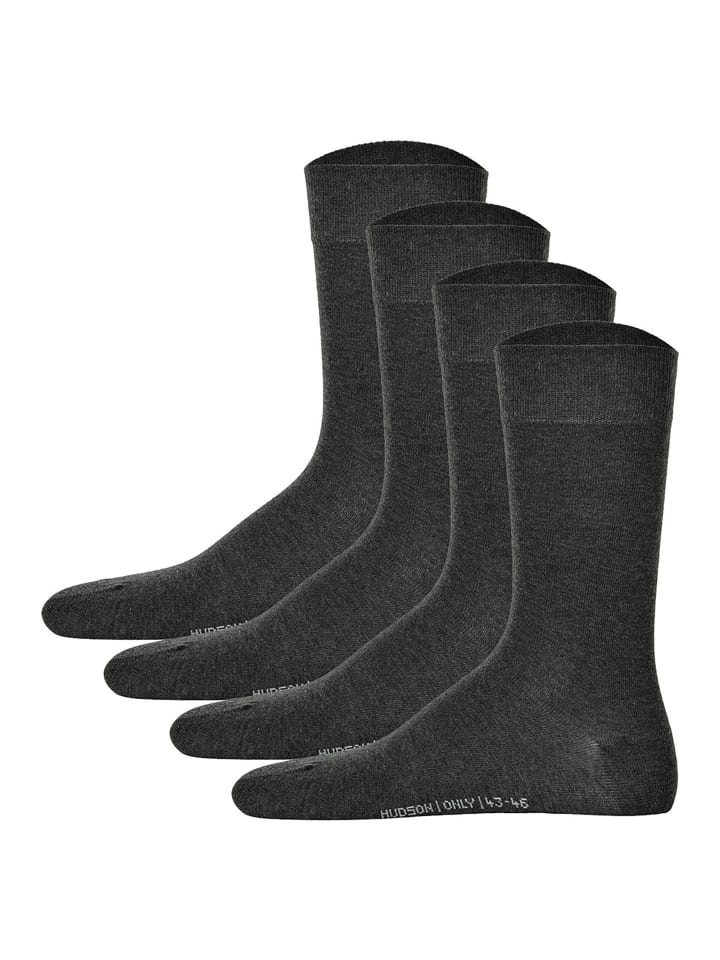 Socken 4er Pack in Grau Melange