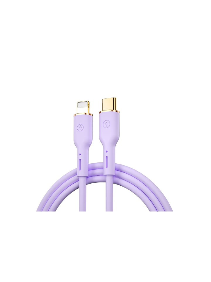 WIWU Kabel YQ01 USB-C - kompatibler Anschluss mit iPhone 30W 1,2m in Lila
