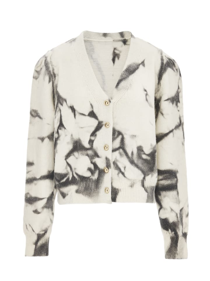 Damen Strickjacke in Wollweiss