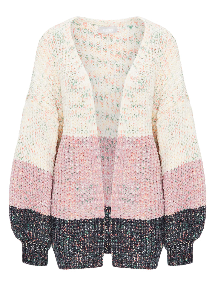 Damen Strickjacke in Wollweiss